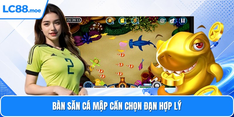 Bàn săn cá mập cần chọn đạn hợp lý