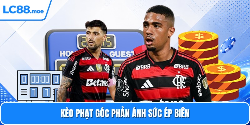Kèo phạt góc phản ánh sức ép biên