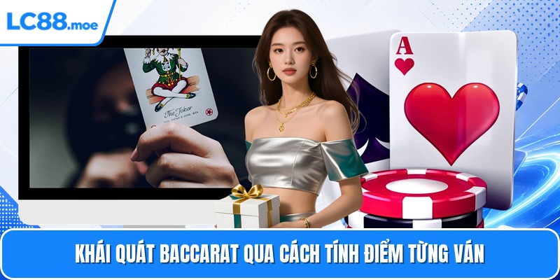Khái quát baccarat qua cách tính điểm từng ván