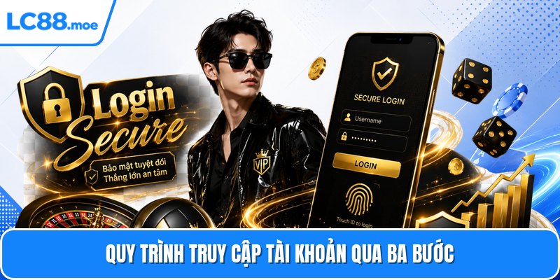 Quy trình truy cập tài khoản qua ba bước