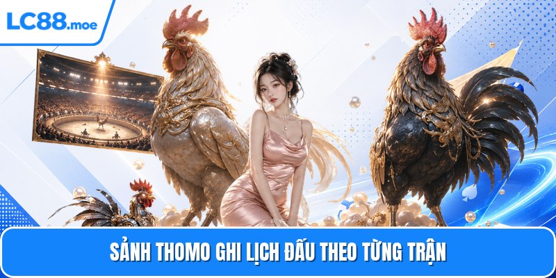 Sảnh Thomo ghi lịch đấu theo từng trận