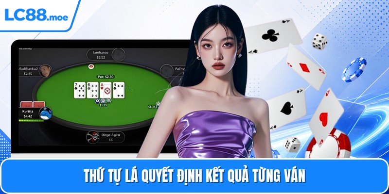 Thứ tự lá quyết định kết quả từng ván